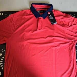 Under Armour Polo Shirt; Loose Fitted LG